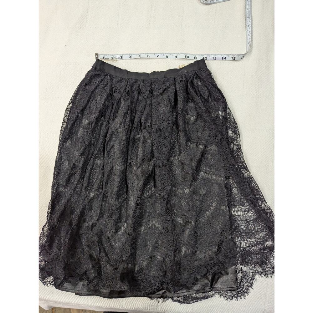 Classic black lace tiered skirt by Carapace size M